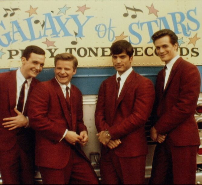 The Oneders in the 1996 comedy, 'That Thing You Do." (Credit: Frank Trapper/Corbis via Getty Images)