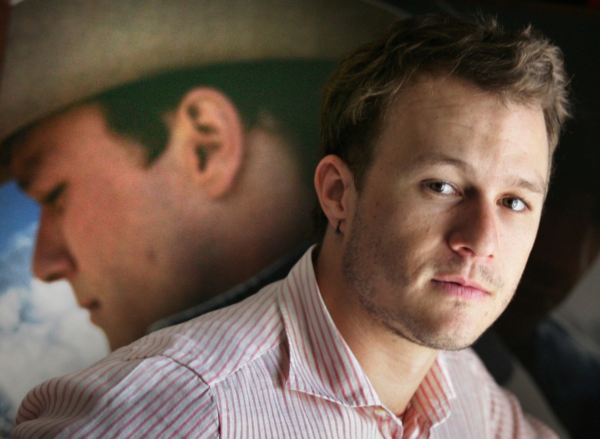 Heath Ledger at the Park Hyatt in Melbourne to promote the 'Brokeback Mountain.' (Credit: Newspix/Getty Images)