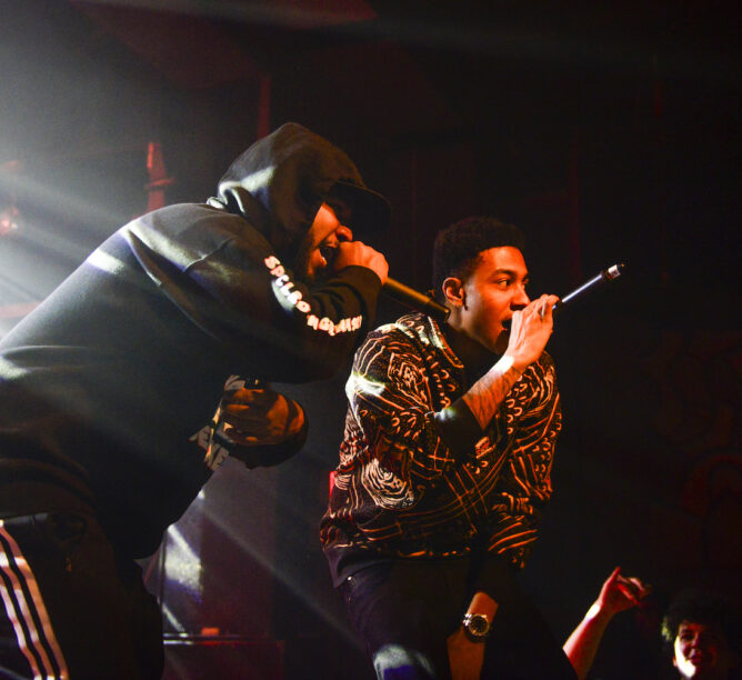 The Cool Kids perform at Wonder Ballroom in Portland, Oregon on January 8, 2018. (Credit: Anthony Pidgeon/Redferns)