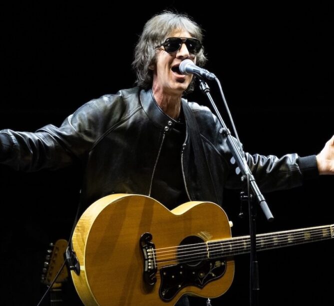 Richard Ashcroft performs in support of Oasis on the opening night of their 'Live '25' tour at Principality Stadium on July 04, 2025, in Cardiff, Wales. (Credit: Samir Hussein/WireImage)