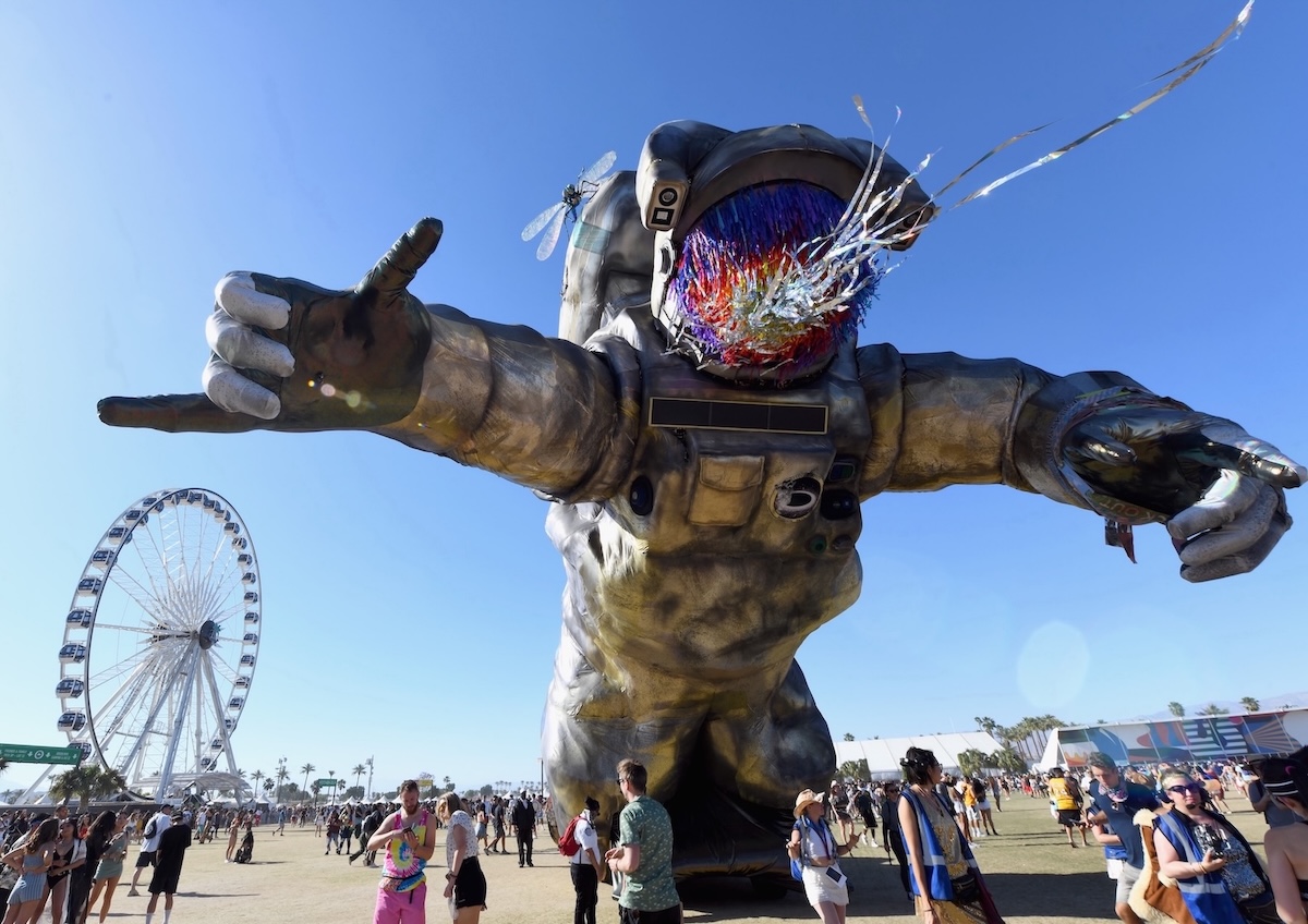 Overview Effect is seen during the 2019 Coachella Valley Music And Arts Festival. (Credit: Kevin Mazur/Getty Images for Coachella)