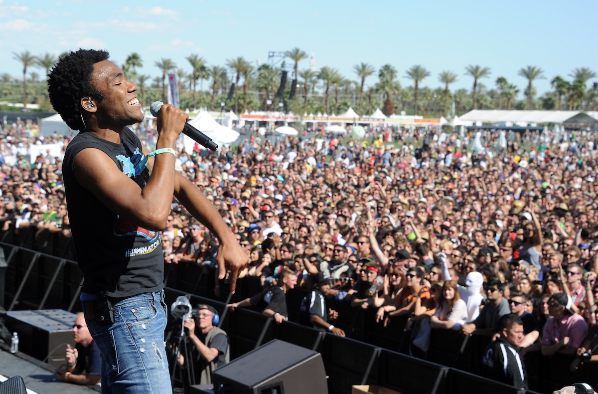 Childish Gambino performs onstage during day 2 of the 2012 Coachella Valley Music & Arts Festival. (Credit: Kevin Winter/Getty Images for Coachella)