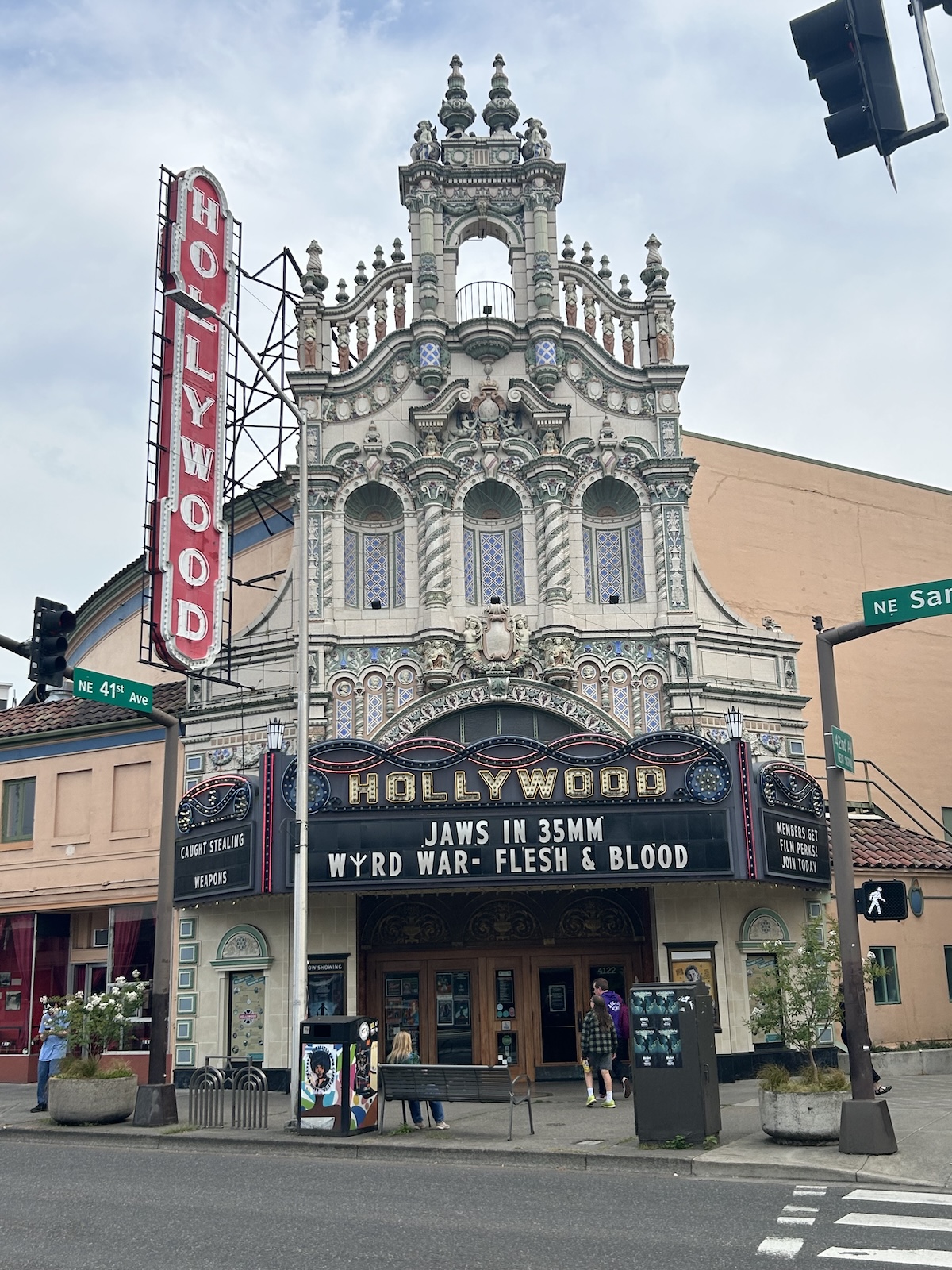 The Hollywood Theatre marquee. (Credit: David Harris)