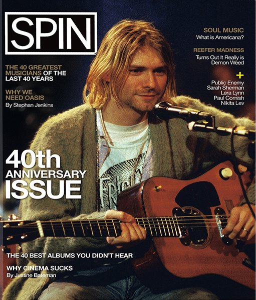 Kurt Cobain on the cover of the fall 2025 issue of SPIN.