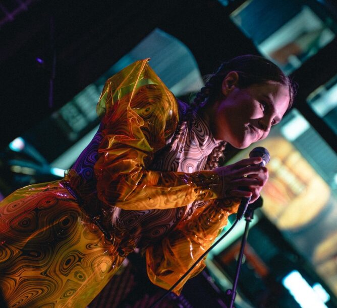 SiGRUN performing at Iceland Airwaves 2025. (Credit: Aron Gestsson)