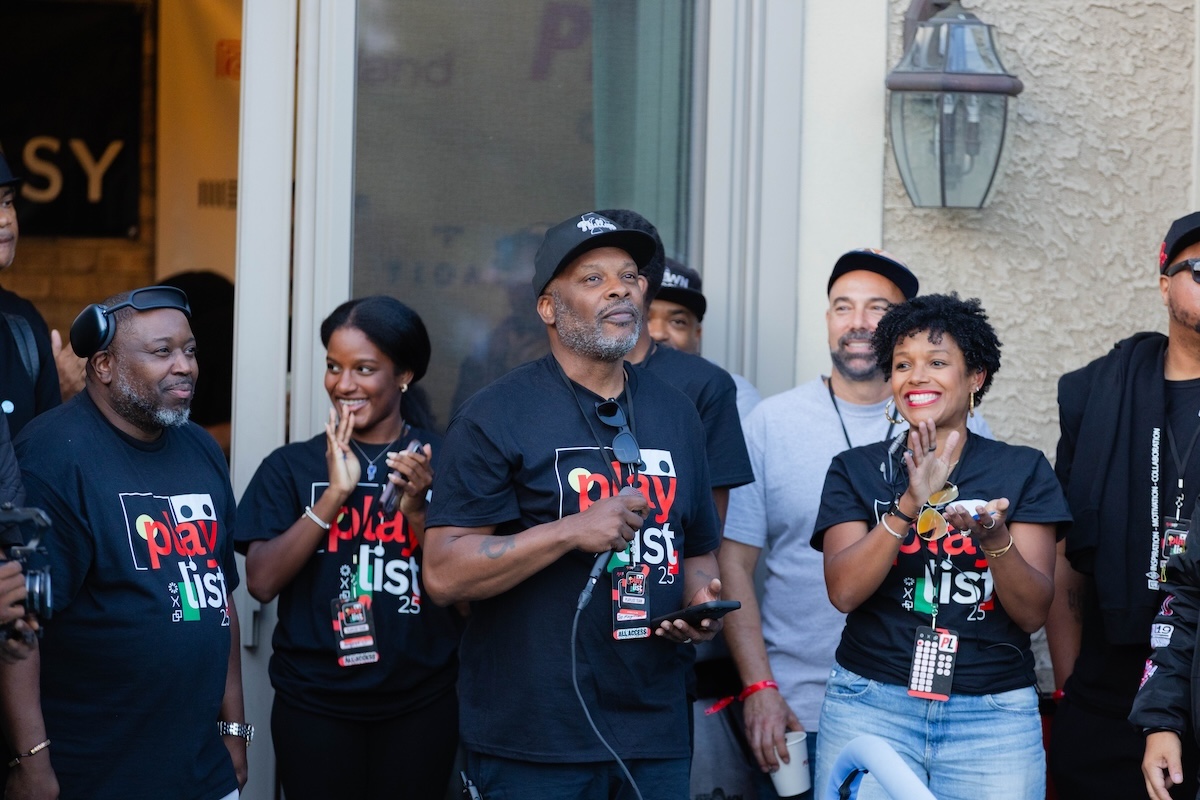 Jazzy Jeff, center, with his wife Lynette Townes, to his right. (Credit: Durrell Hospedale MAKE WONDERS (IG @makewondersworldwide)