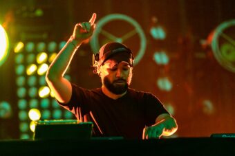 Skrillex performs onstage during Lollapalooza at Grant Park on August 3, 2024, in Chicago, Illinois. (Credit: Natasha Moustache/Getty Images)
