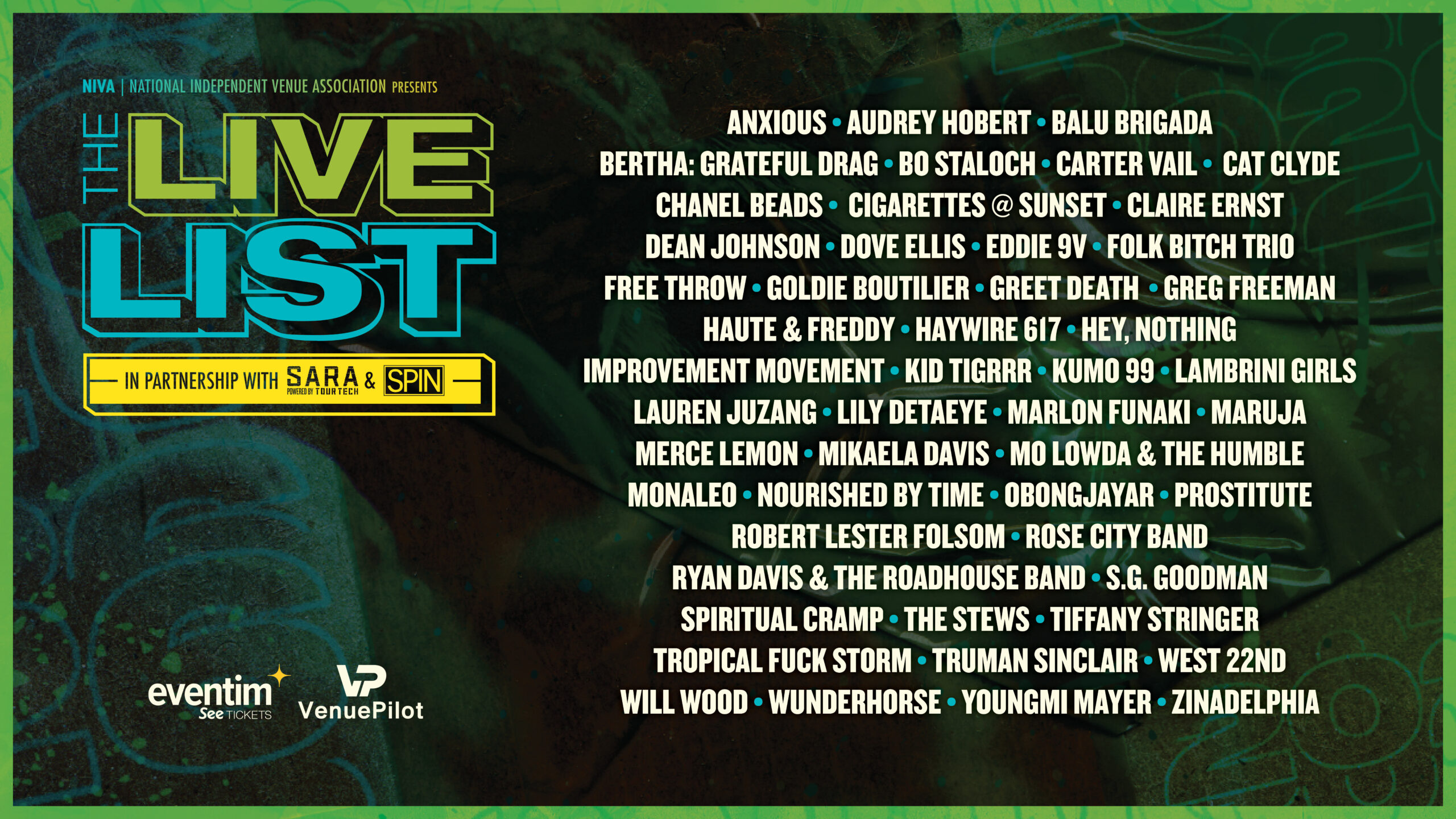 NIVA’s Live List 2026 Tips the Artists You’ll Be Bragging About Seeing Early