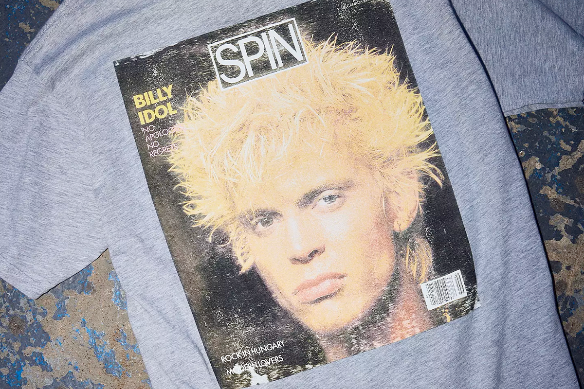 Billy Idol 1986 SPIN Cover Tee Now On-Sale at Urban Outfitters Billy Idol 1986 SPIN Cover Tee Now On-Sale at Urban Outfitters