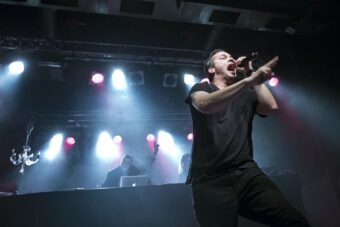 Singer Sean Daley {aka Slug) of Atmosphere performs live during a concert at the C-Club on October 17, 2014, in Berlin, Germany. (Credit: Frank Hoensch/Redferns via Getty Images)