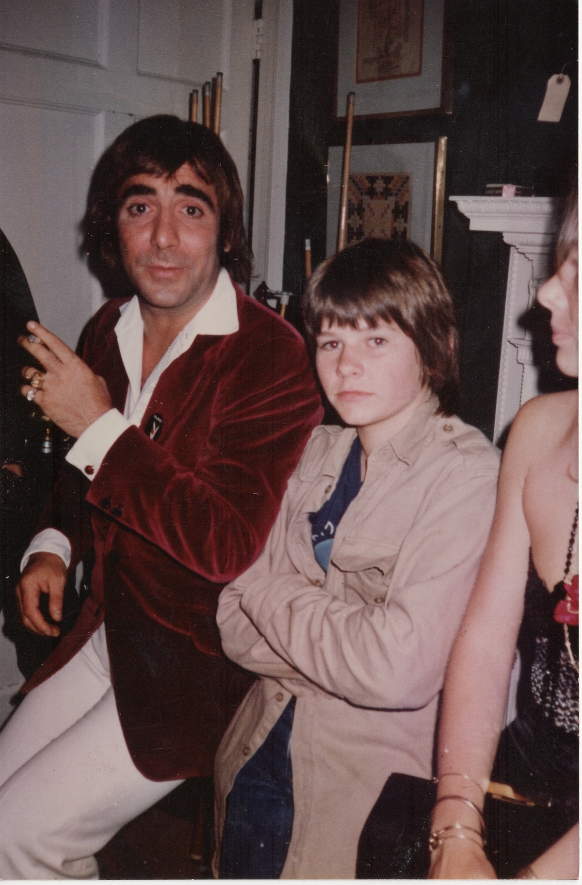 The Who's Keith Moon with a young Zak Starkey. (Courtesy of Zak Starkey)
