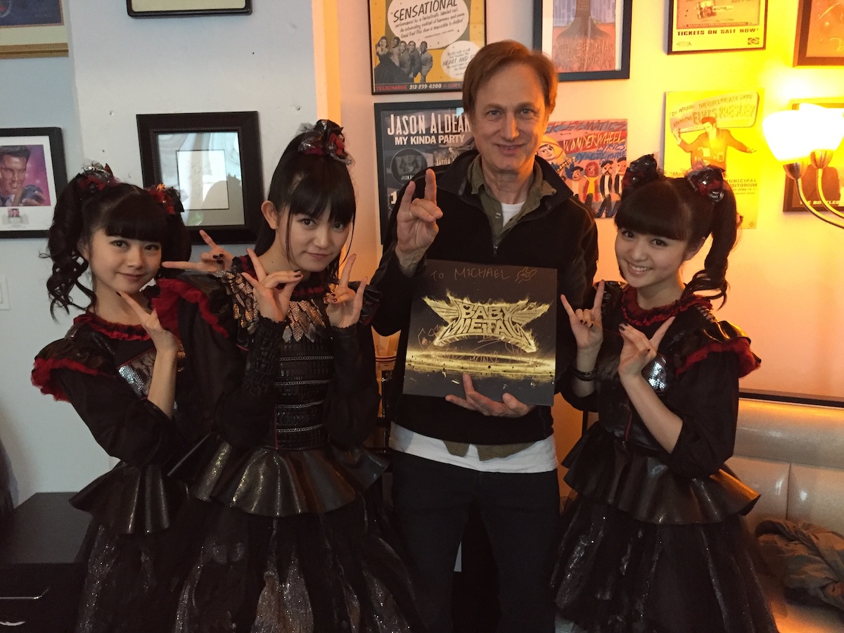 Record Store Day's Michael Kurtz and Babymetal. (Courtesy of Record Store Day)