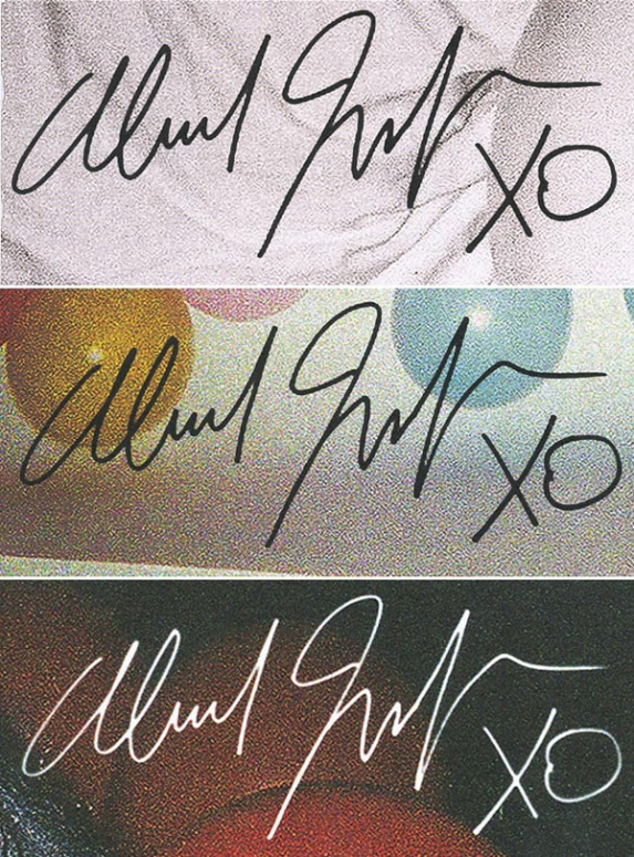 The Weeknd's "Trilogy" fake signature