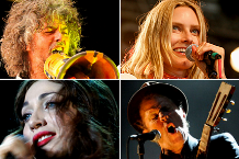 (clockwise from top left) Wayne Coyne, Aimee Mann, Tom Waits, Regina Spektor