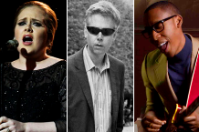 Adele / Beastie Boys' Adam Yauch (MCA) / Raphael Saadiq (Photo: Getty Image, Adele; Stephanie Ma, Redfoo)
