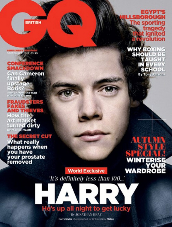 Harry Styles GQ cover one direction threats