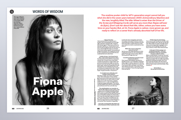 Fiona Apple in SPIN's July/August Issue