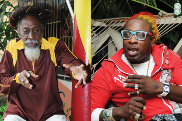 Bunny Wailer (left) and Elephant Man / Photo by Julian Thomann