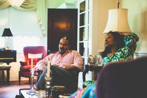 Valerian Smith II and Kim Butler-Smith, at their father's home, Baton Rouge.