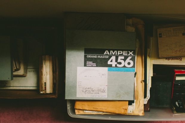 Cache of Valerian Smith's master tapes (Photo by Daymon Gardner)