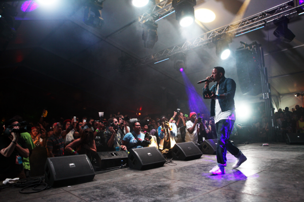 Kendrick Lamar performs during SXSW, 2012 / Photo by Getty Images