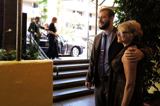 Vernon with his mother, Justine / Photo by David Bevan