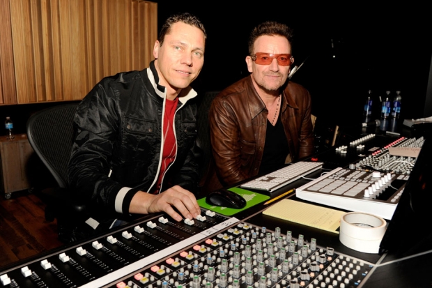 Tiesto and Bono / Photo by Kevin Mazur/WireImages