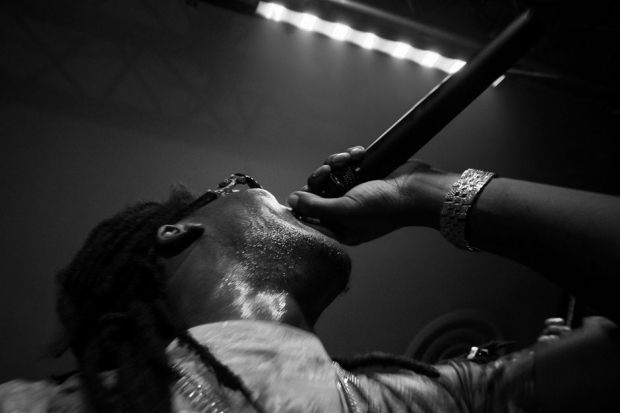 Migos's Takeoff performs at Inner Circle in Atlanta on July 6, 2013 / Photo by Zack Arias