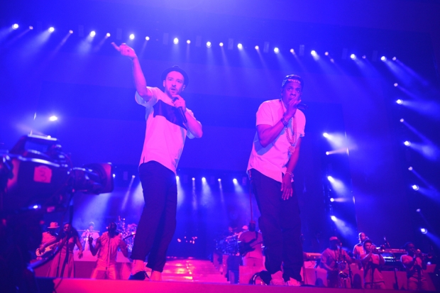 Jay Z and Justin Timberlake, Rogers Centere, Toronto, July 17, 2013/ Photo by Getty Images