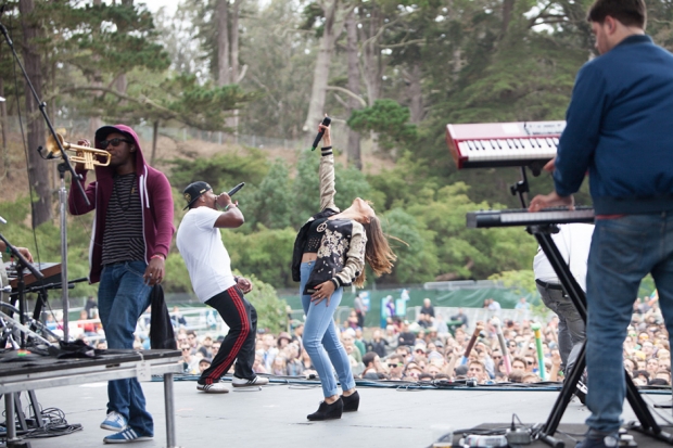 Rudimental at Outside Lands, San Francisco, August 11, 2013 / Photo by Tom Tomkinson