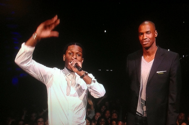 A$AP Rocky and Jason Collins at the 2013 MTV Video Music Awards / Photo by Getty Images