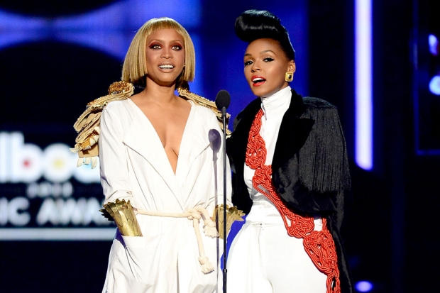 Erykah Badu and Janelle Monae at the 2013 Billboard Music Awards / Photo by Getty Images