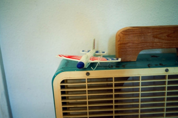 A toy plane at Bill Callahan's home, Austin, Texas, August 2013 / Photo by Hanly Banks for SPIN