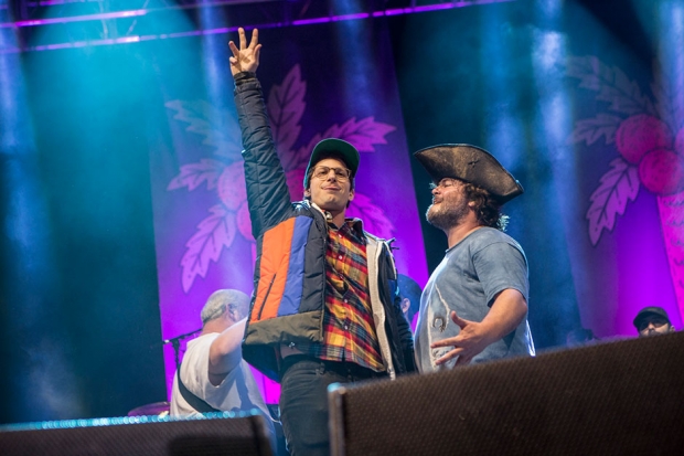 Andy Samberg and Jack Black at Festival Supreme at Santa Monica Pier, CA, October 19, 2013 / Photo by Erik Voake