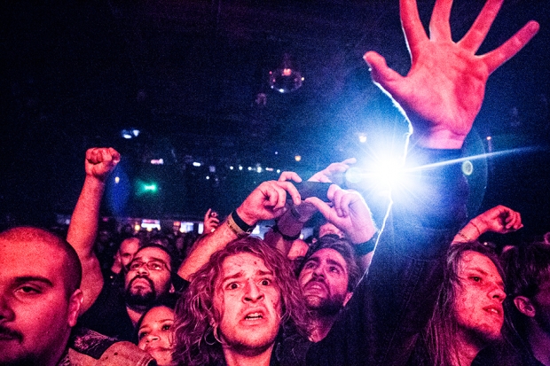 Watain crowd at Irving Plaza, New York City, October 8, 2013 / Photo by Krista Schlueter for SPIN