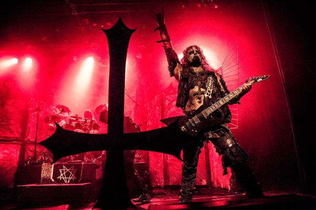 Pelle Forsberg of Watain at Irving Plaza, New York City, October 8, 2013 / Photo by Krista Schlueter for SPIN