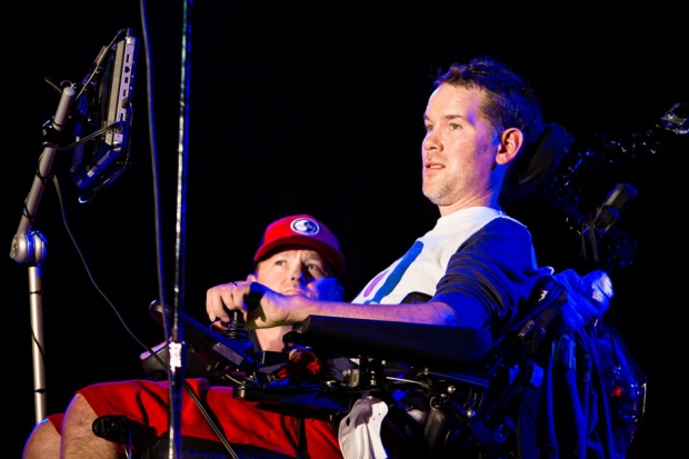 Steve Gleason introduces Pearl Jam at Voodoo Music + Arts Experience, New Orleans, November 1, 2013 / Photo by Joshua Brasted