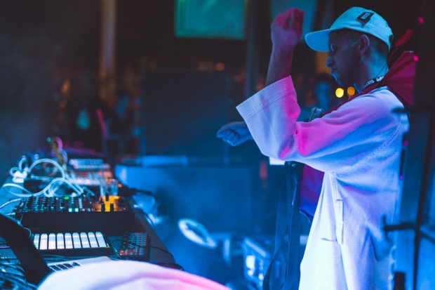 Shlohmo at Holy Ship!!! / Photo by Loren Wohl