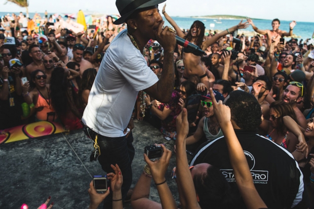 Pharrell Williams at Holy Ship!!! / Photo by Loren Wohl