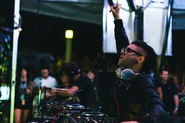 Skrillex at Holy Ship!!! / Photo by Loren Wohl