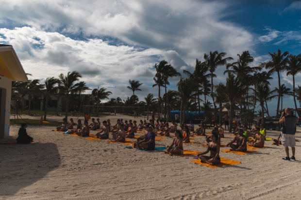 Gina Turner's Yoga at Holy Ship!!! / Photo by Loren Wohl