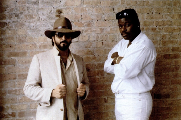 Farley "Jackmaster Funk" Keith and Rocky Jones in 1986. / Photo by Gene Schwartz