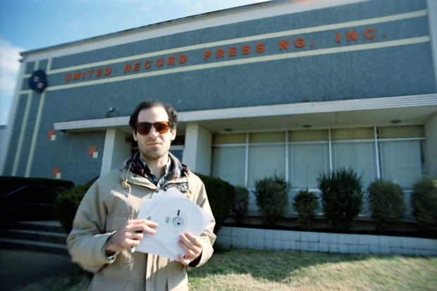 Todd after picking up test pressings at Nashville's United Record Pressing, 2011.