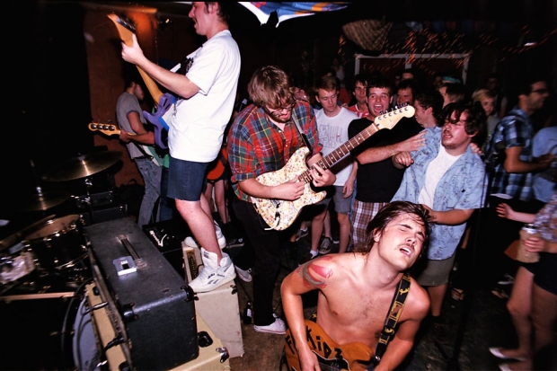 Diarrhea Planet playing at Glenn Danzig's House during Freakin' Weekend, September 2010.