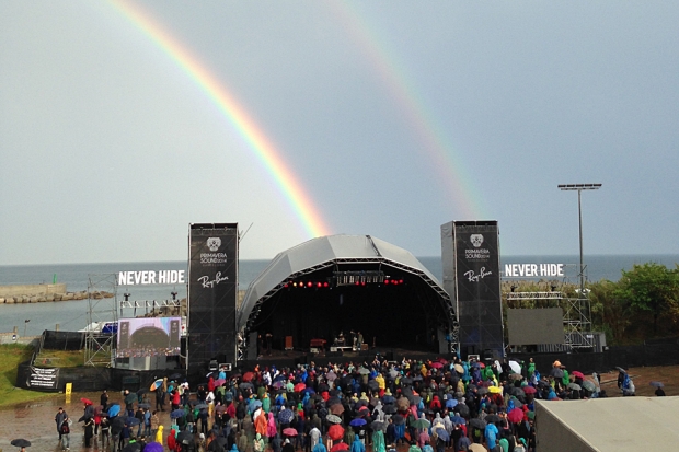 Double rainbow at Primavera Sound