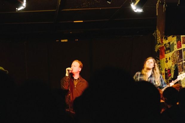 Protomartyr plays their record release/tour kick-off show at PJ's Lager House in Detroit on April 8, 2014.