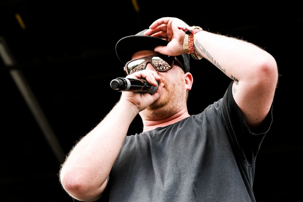 El-P performing at Governors Ball in New York in June 2014. / Photo by Krista Schlueter for SPIN