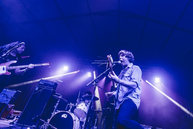 Segall performs at Bonnaroo with Mikal Cronin, Manchester, Tennessee,  June 2014 / Photo by Jake Giles Netter