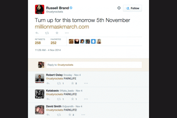 Russell Brand Parklife Twitter