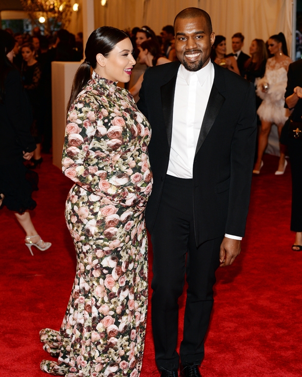 Kim Kardashian and Kanye West at the Met Gala, May 2013 / Photo by Dimitrios Kambouris/Getty